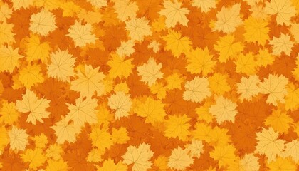 Autumnal leaf carpet