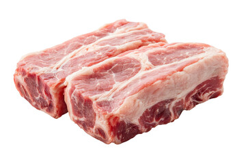 Isolated Raw Pork Ribs
