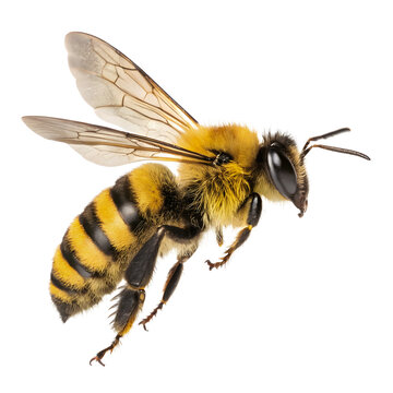 bee on white background