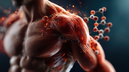 Muscular Anatomy with Molecular Structure