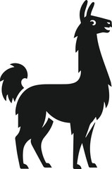 Llama vector silhouette