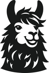 Llama vector silhouette