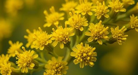 Blooming Yellow Flowers in Close-Up Floral Arrangement