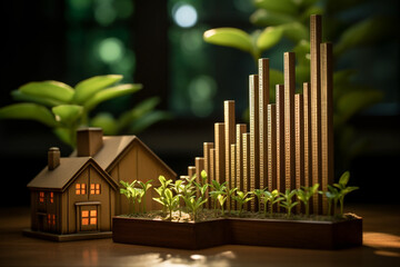 The upward trend in the financial graph clearly illustrates how effective the marketing strategy has been in boosting sales.  