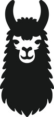 Llama vector silhouette