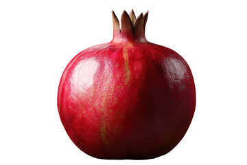 Isolated Whole Pomegranate