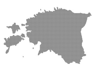 Obraz premium Dotted map of Estonia XL