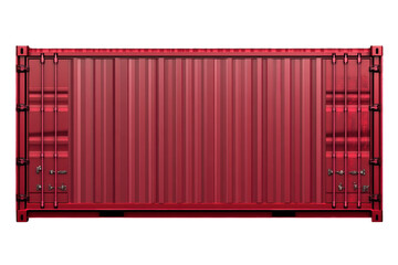 Isolated Red shipping container