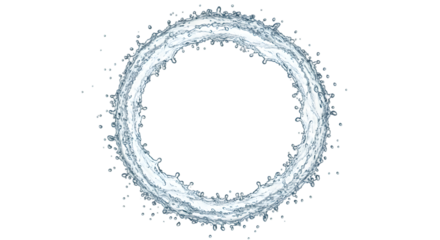 Water Ring Abstract Swirling Texture, Circular Splash, Liquid Design Element,  High-Resolution Image, Perfect for Backgrounds and Designs