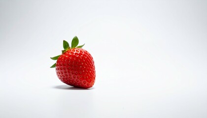 Perfect Red Strawberry on White