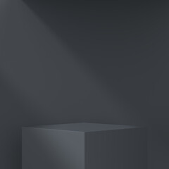 Modern Product Podium. 3D Backdrop. 3D illustration.