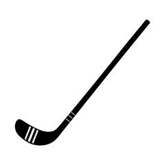 Hockey Stick Silhouette vector illustration