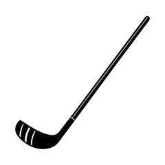 Hockey Stick Silhouette vector illustration