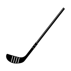 Hockey Stick Silhouette vector illustration