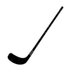 Hockey Stick Silhouette vector illustration