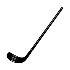 Hockey Stick Silhouette vector illustration