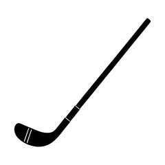 Hockey Stick Silhouette vector illustration