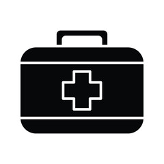 Obraz premium Medical box icon. First aid kit sign. vector illutration