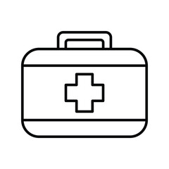 Medical box icon. First aid kit sign. vector illutration