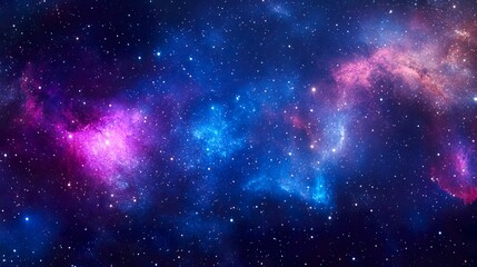 Naklejka premium Galactic Nebula Landscape