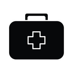 Obraz premium Medical box icon. First aid kit sign. vector illutration