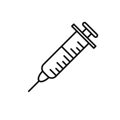 Syringe icon. sign for mobile concept and web design. vector illustration