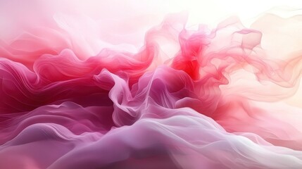 Fototapeta premium A vibrant abstract display of flowing, soft fabric colors.