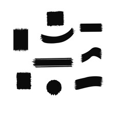  Brash Black Brush Stroke Design