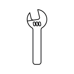Wrench icon. sign for mobile concept and web design. vector illustration