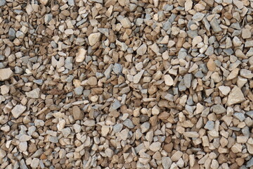 Aggregate Pile Rocks Texture, Quarry Material, Gravel, Construction, Stone, Full