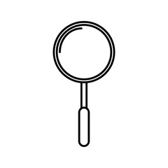 Magnifying Glass icon. sign for mobile concept and web design. vector illustration