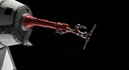 Space Station Arm Extension in Deep Space