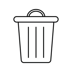 vector icon trash can. Delete icon vector, Trash can, bin, Garbage sign isolated on white background. vector illustration