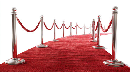 red carpet isolated on white background