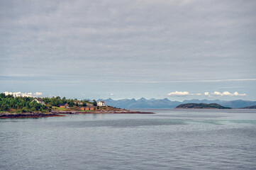 Fototapeta premium Ballangen is a municipality located in the northwest of Nordland province in Norway. The municipality borders Narvik to the east.