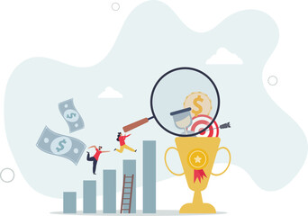 Employee incentive and motivation for job performance.Work appreciation and reward to boost productivity. character life .