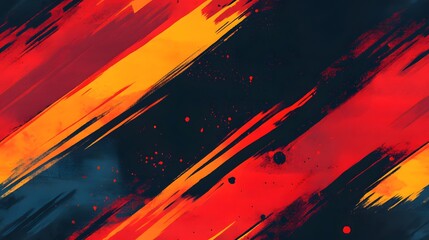 Vibrant abstract design featuring diagonal brushstrokes.