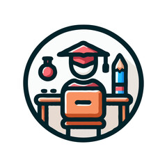 Fototapeta premium Education Icon Illustration