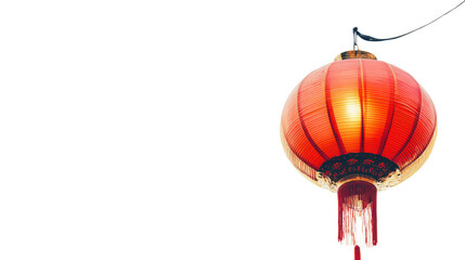 Obraz premium chinese new year lantern isolated on white background 