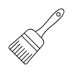 basting brush icon, basting brush vector illustration-simple illustration of basting brush, perfect for basting brush logos and icons