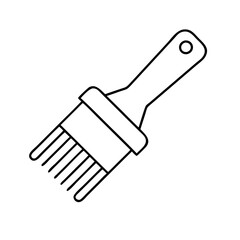 basting brush icon, basting brush vector illustration-simple illustration of basting brush, perfect for basting brush logos and icons