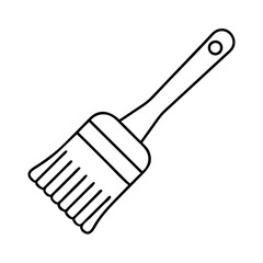 basting brush icon, basting brush vector illustration-simple illustration of basting brush, perfect for basting brush logos and icons