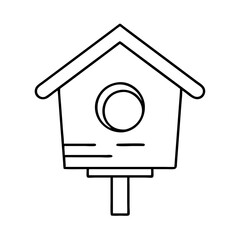 birdhouse icon, birdhouse vector illustration-simple illustration of birdhouse, perfect for birdhouse logos and icons