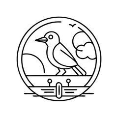 birding club logo icon, birding club logo vector illustration-simple illustration of birding club logo, perfect for birding club logo logos and icons