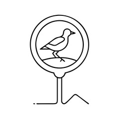 birding trail marker icon, birding trail marker vector illustration-simple illustration of birding trail marker, perfect for birding trail marker logos and icons