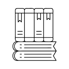 books with different genres mystery fantasy icon