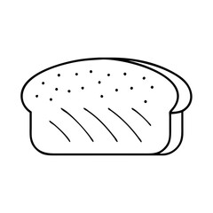bread loaf icon, bread loaf vector illustration-simple illustration of bread loaf, perfect for bread loaf logos and icons