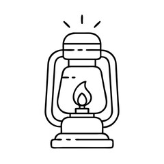 campground lantern light icon, campground lantern light vector illustration-simple illustration of campground lantern light, perfect for campground lantern light logos and icons