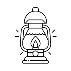 camp lantern icon, camp lantern vector illustration-simple illustration of camp lantern, perfect for camp lantern logos and icons