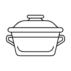 casserole dish icon, casserole dish vector illustration-simple illustration of casserole dish, perfect for casserole dish logos and icons